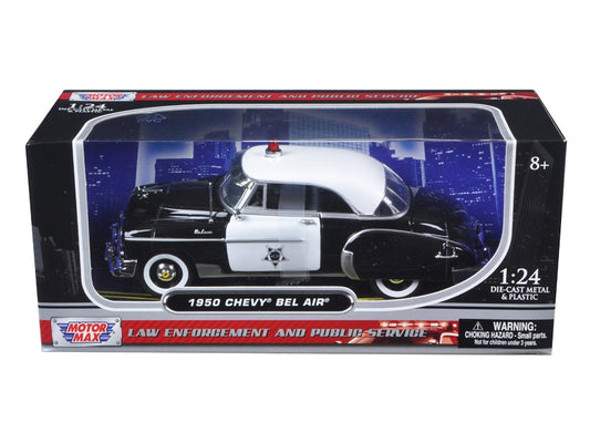 1950 Chevrolet Bel Air Police 1/24 Diecast Model Car by Motormax - Premium Police Models from Motormax - Just $51.29! Shop now at Rapidvehicles