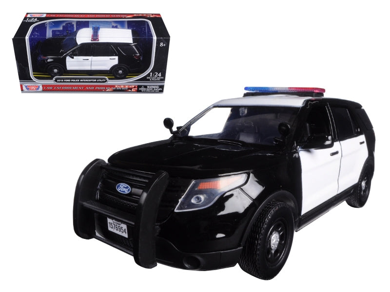 2015 Ford Police Interceptor Utility Unmarked Black and White - Premium Police Models from Motormax - Just $55.79! Shop now at Rapidvehicles