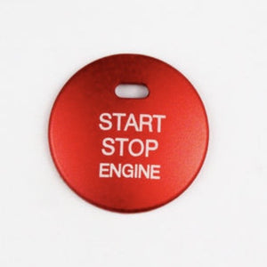 Color: Red, style: Start button - Ignition decorative ring - Premium Interior Parts from Rapidvehicles - Just $14.54! Shop now at Rapidvehicles