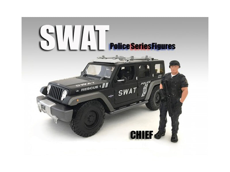 SWAT Team Chief Figure For 1:18 Scale Models by American Diorama - Premium Figures from American Diorama - Just $29.69! Shop now at Rapidvehicles