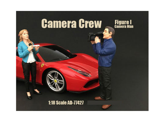 Camera Man Figurine I "Camera Crew" for 1/18 Scale Models by American Diorama free shipping USA