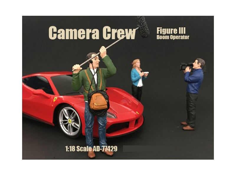 Camera Crew Figure III "Boom Operator" For 1:18 Scale Models by - Premium Figures from American Diorama - Just $29.69! Shop now at Rapidvehicles