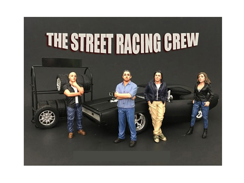 The Street Racing Crew 4 Piece Figure Set For 1:18 Scale Models - Premium Figures from American Diorama - Just $85.99! Shop now at Rapidvehicles