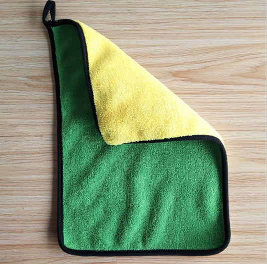 Size: Green 30x40 - Two-color Couble-sided Car Dual-use Cleaning - Premium Other Exterior Accessories from Rapidvehicles - Just $13.99! Shop now at Rapidvehicles