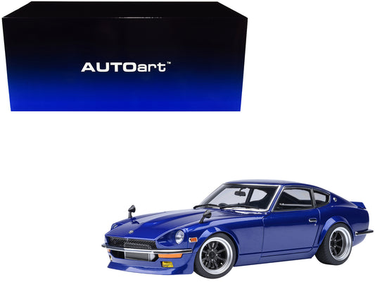 Nissan Fairlady Z RHD (Right Hand Drive) "Akuma No Z" Blue Metallic "Wangan Midnight - Comic #1 Version" Manga 1/18 Model Car by Autoart free shipping USA