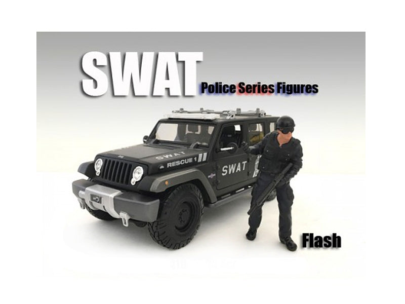 SWAT Team Flash Figure For 1:24 Scale Models by American Diorama - Premium Figures from American Diorama - Just $28.99! Shop now at Rapidvehicles