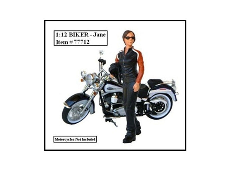 Biker Jane Figure For 1:12 Models by American Diorama - Premium Figures from American Diorama - Just $41.99! Shop now at Rapidvehicles