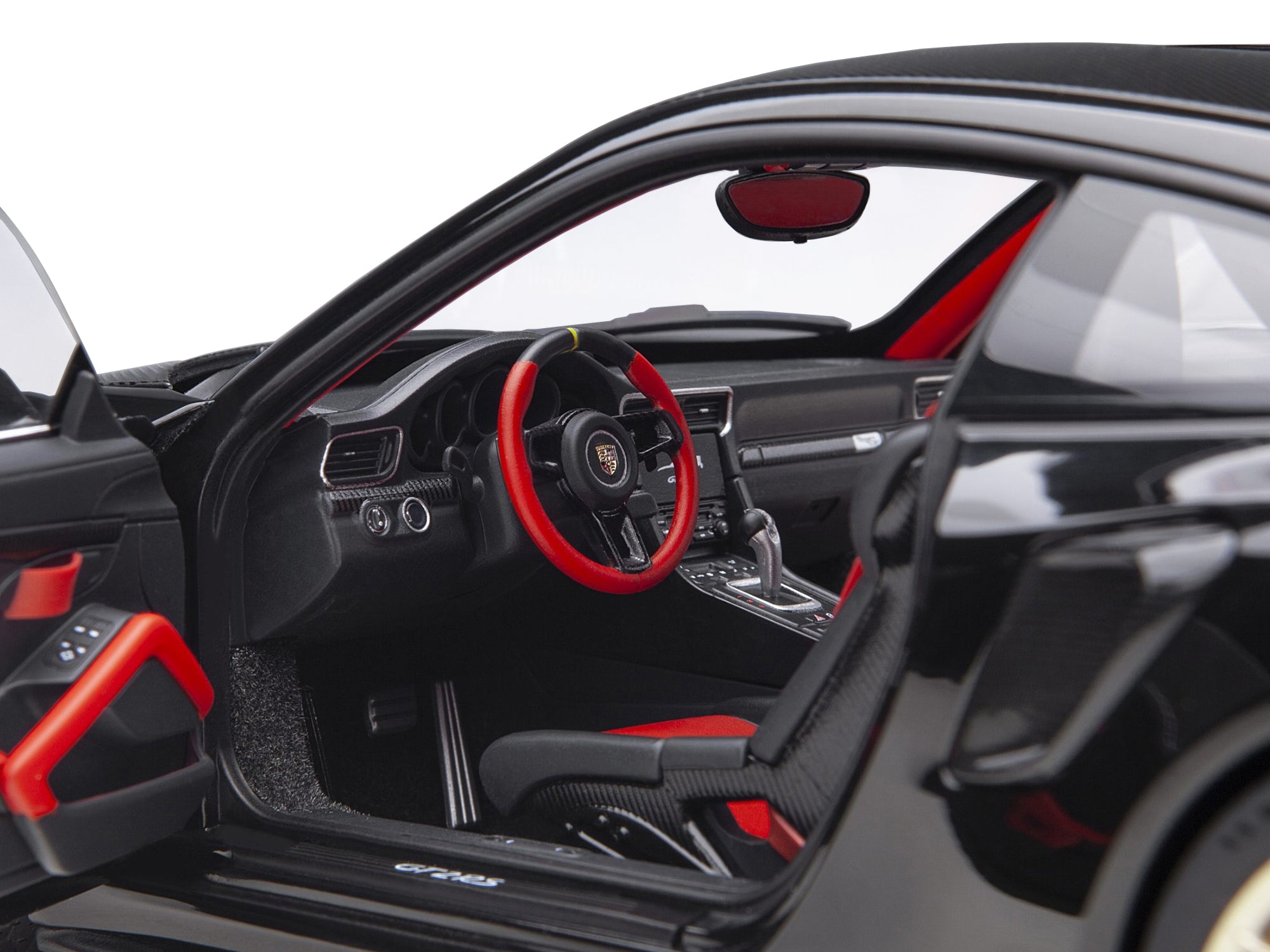 Porsche 911 (991.2) GT2 RS Weissach Package Black with Carbon Stripes 1/18 Model Car by Autoart - Premium Porsche Models from Autoart - Just $279.99! Shop now at Rapidvehicles