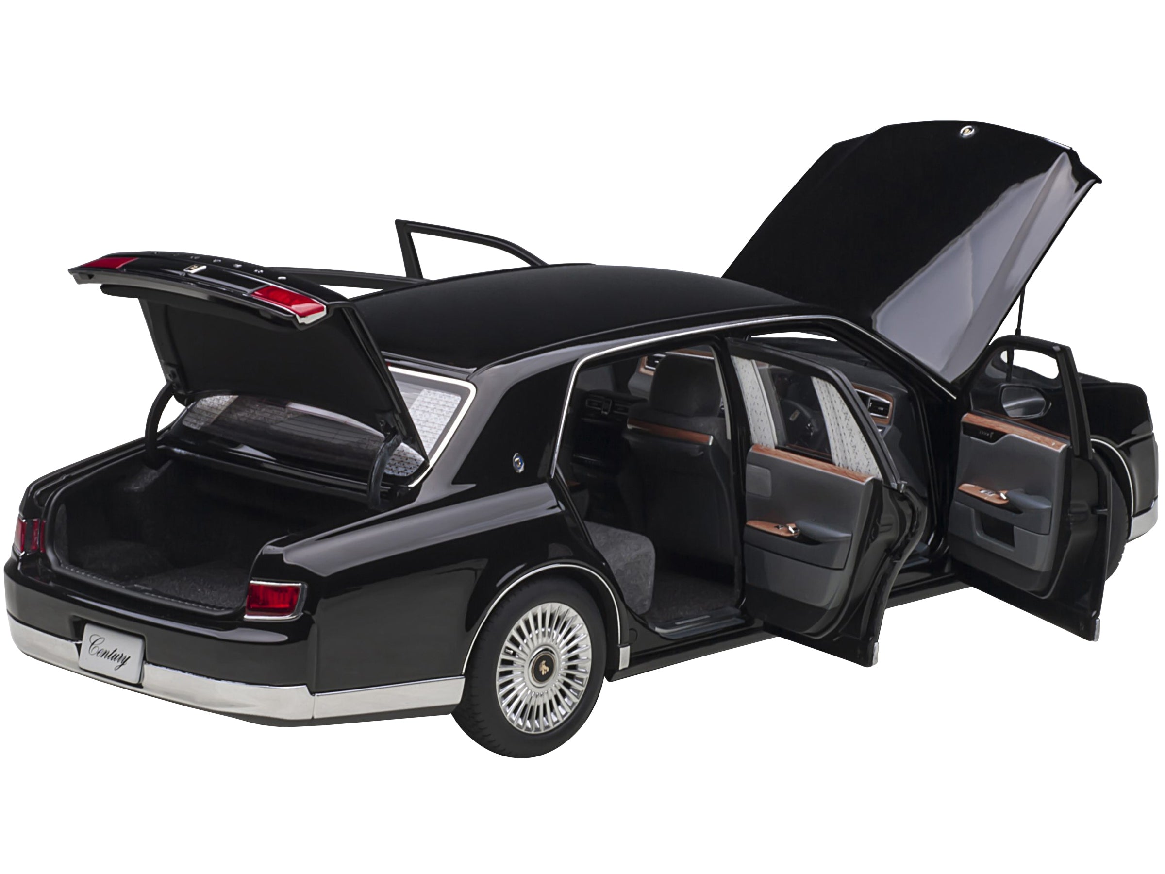 Toyota Century with Curtains RHD (Right Hand Drive) Black Special Edition 1/18 Model Car by Autoart - Premium Toyota Models from Autoart - Just $309.99! Shop now at Rapidvehicles