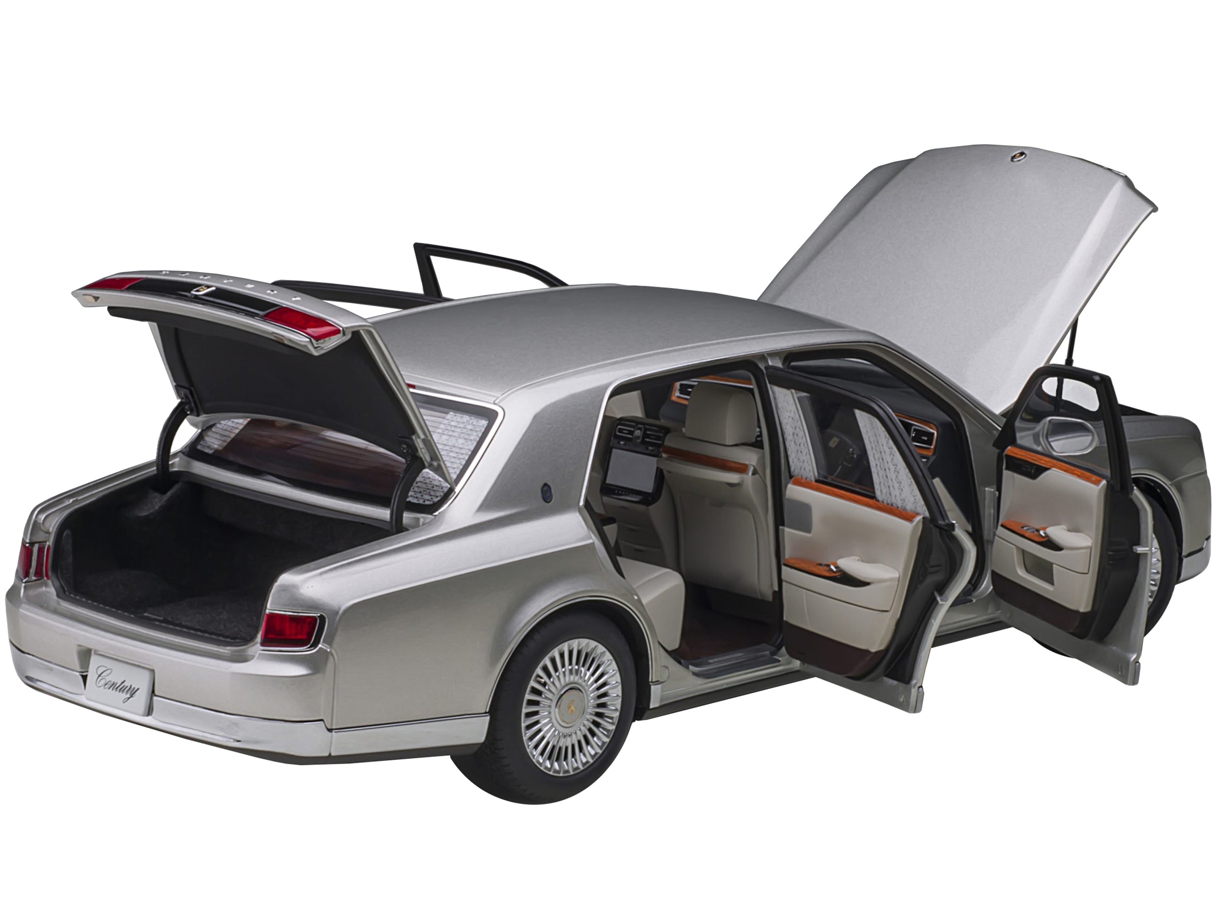 Toyota Century with Curtains RHD (Right Hand Drive) Silver Special Edition 1/18 Model Car by Autoart - Premium Toyota Models from Autoart - Just $309.99! Shop now at Rapidvehicles