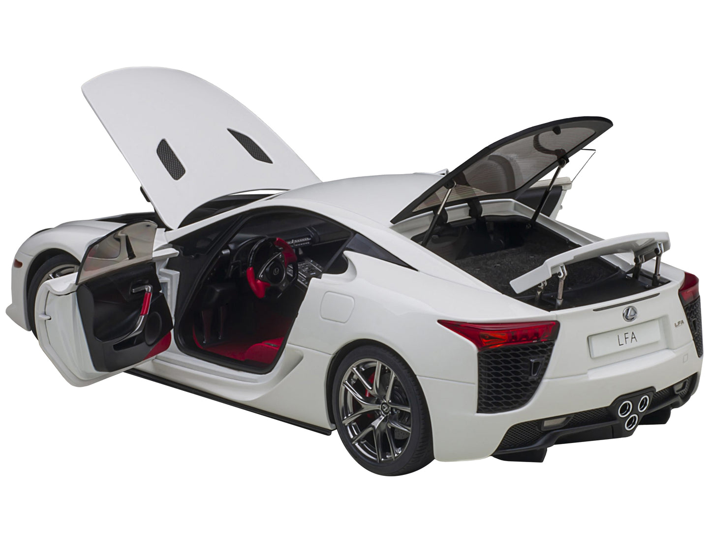 Lexus LFA Whitest White with Red and Black Interior 1/18 Model - Premium Lexus Models from Autoart - Just $363.59! Shop now at Rapidvehicles