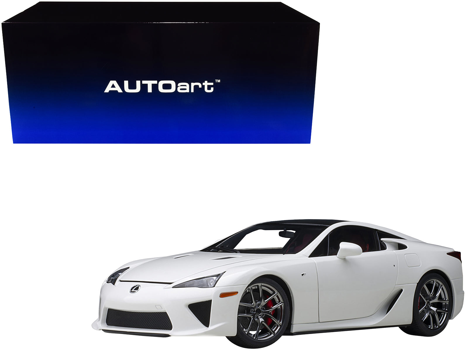 Lexus LFA Whitest White with Carbon Top 1/18 Model Car by Autoart free shipping USA