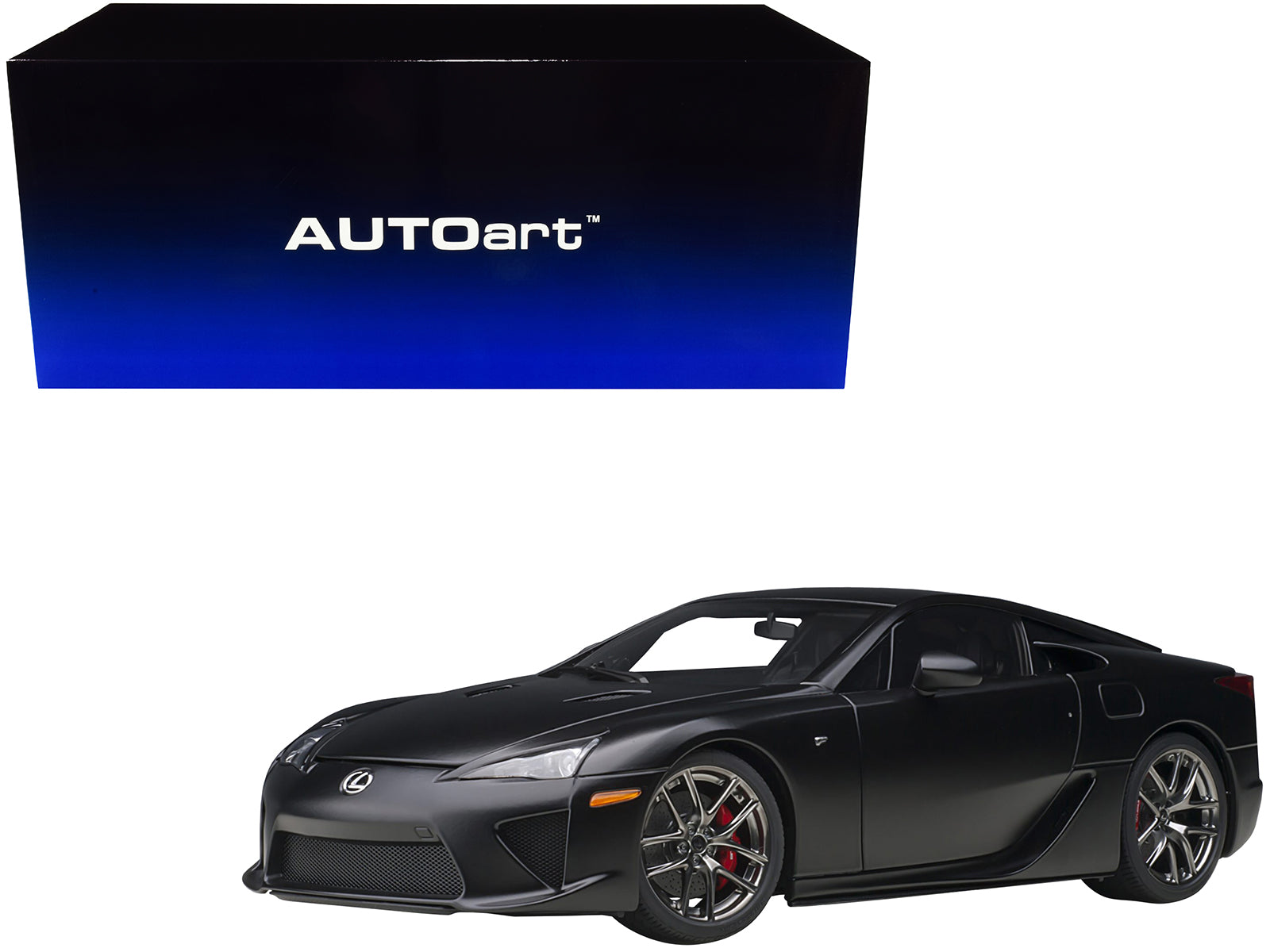 Lexus LFA Matt Black 1/18 Model Car by Autoart free shipping USA