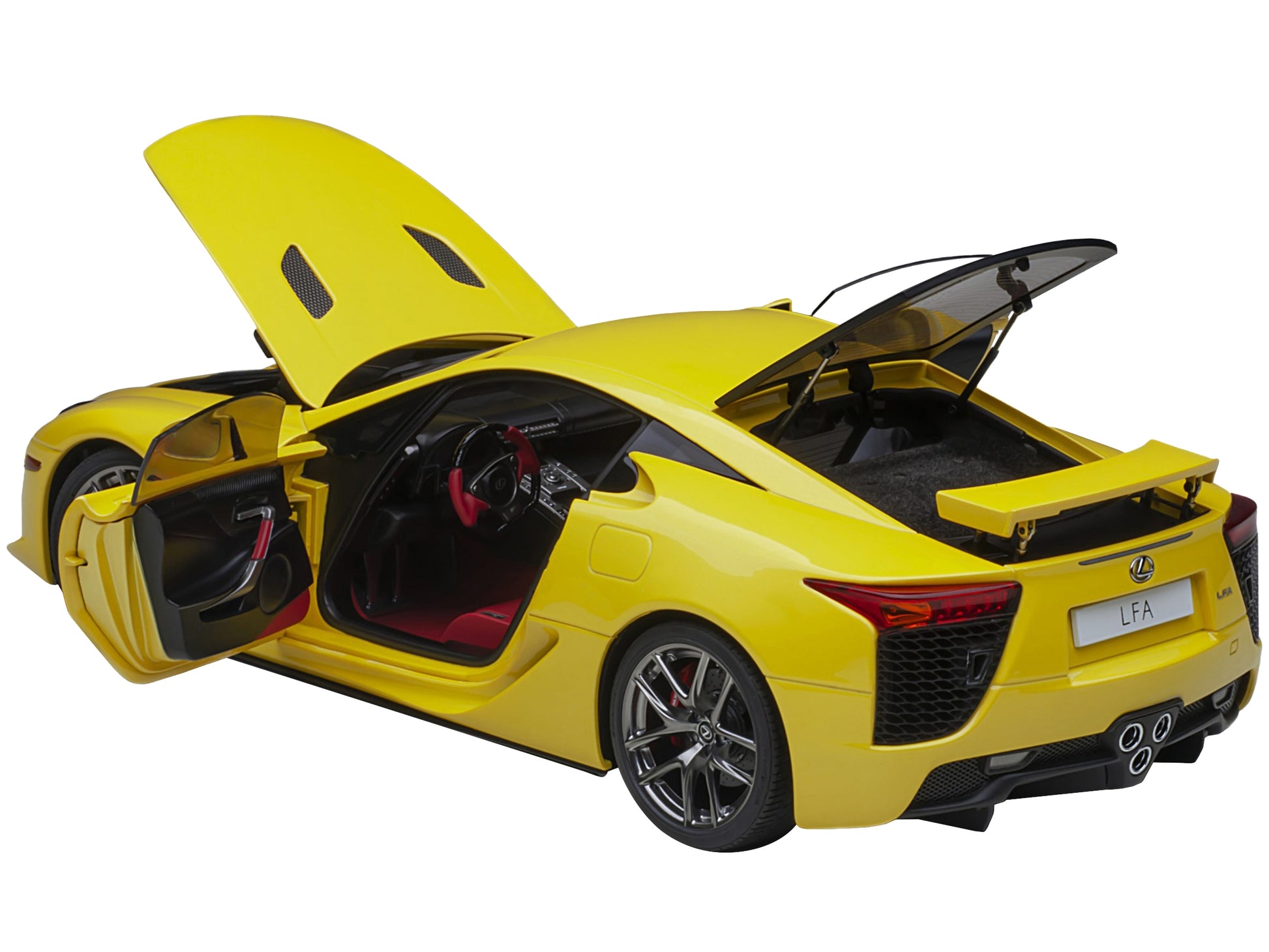 Lexus LFA Pearl Yellow with Red and Black Interior 1/18 Model Car - Premium Lexus Models from Autoart - Just $403.99! Shop now at Rapidvehicles