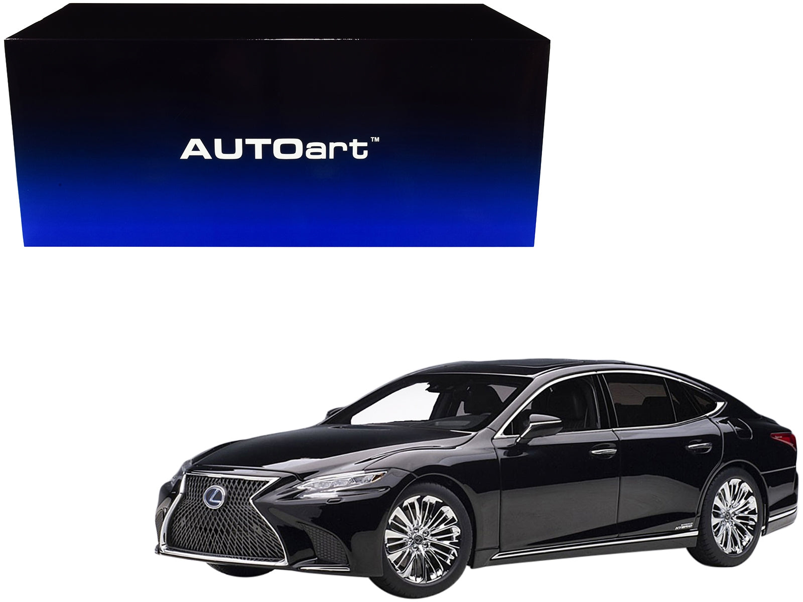 Lexus LS 500h Black with Black Interior 1/18 Model Car by Autoart - Premium Lexus Models from Autoart - Just $285.99! Shop now at Rapidvehicles