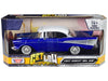 1957 Chevrolet Bel Air Lowrider Candy Blue with White Top "Get Low" Series 1/24 Diecast Model Car by Motormax - Premium Chevrolet Models from Motormax - Just $47.99! Shop now at Rapidvehicles