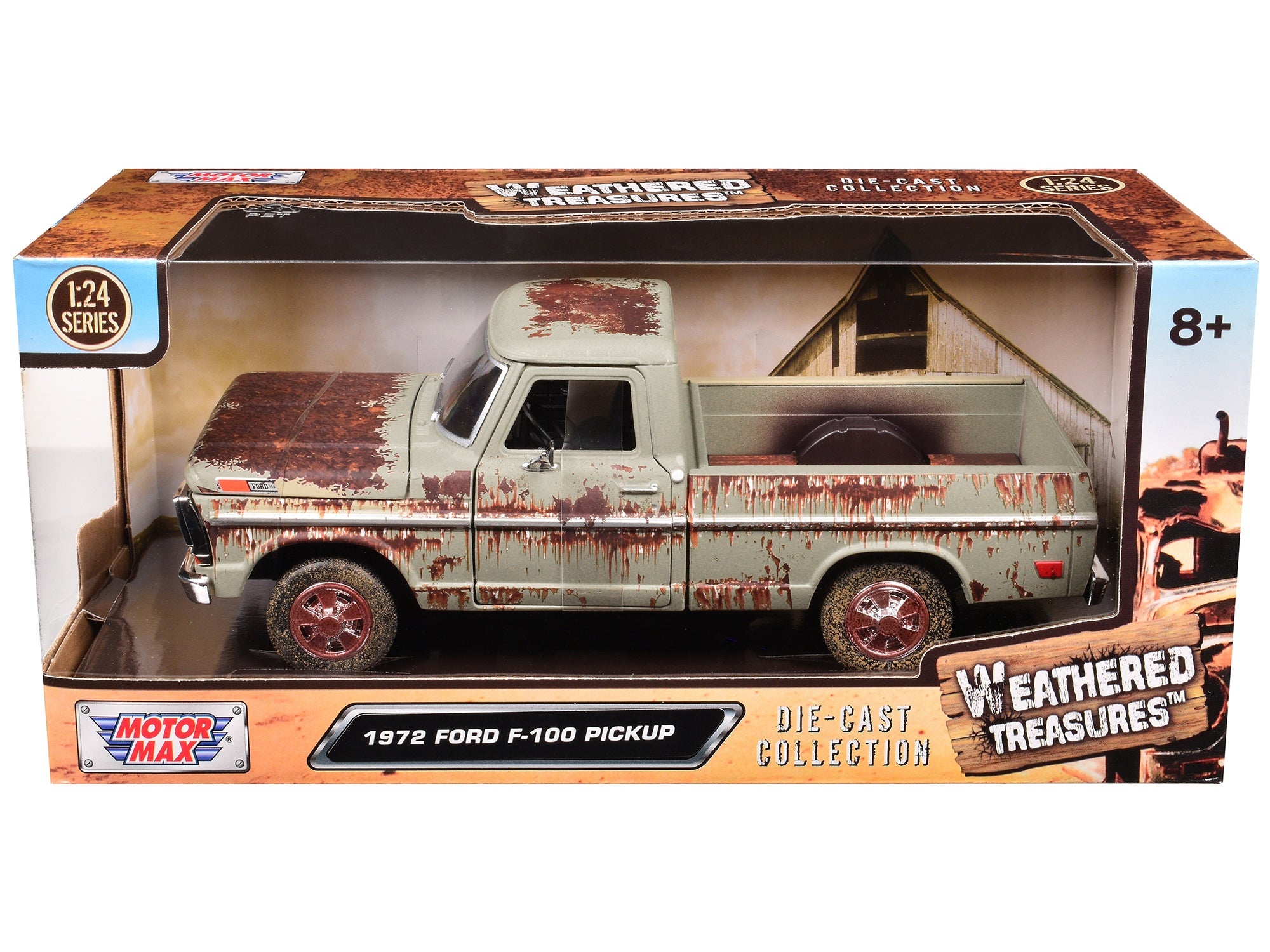 1972 Ford F-100 Pickup Truck Beige (Rusted) "Weathered Treasures" Series 1/24 Diecast Model Car by Motormax - Premium Ford Models from Motormax - Just $52.72! Shop now at Rapidvehicles