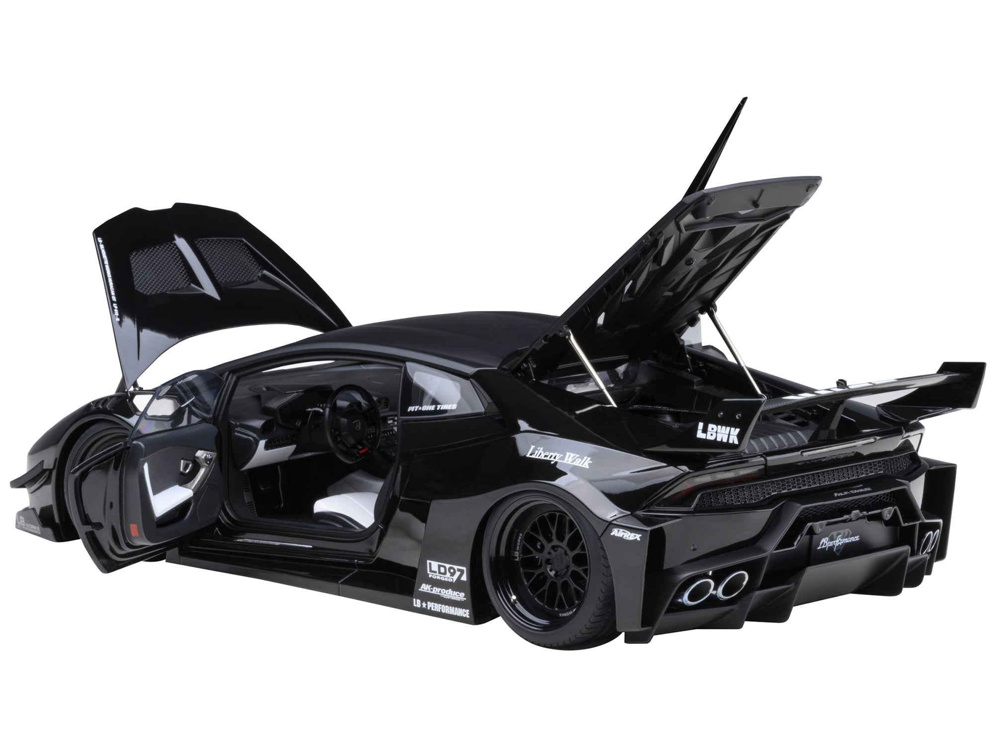 Lamborghini Huracan GT "LB-Silhouette Works" Black 1/18 Model Car by Autoart - Premium Lamborghini Models from Autoart - Just $322.52! Shop now at Rapidvehicles