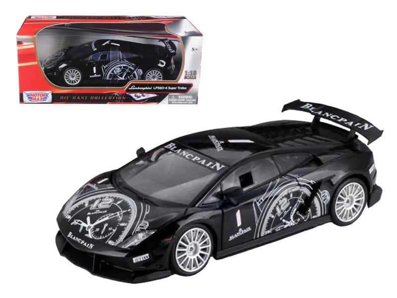 Lamborghini Gallardo LP560-4 Super Trofeo Black 1/18 Diecast Model Car 