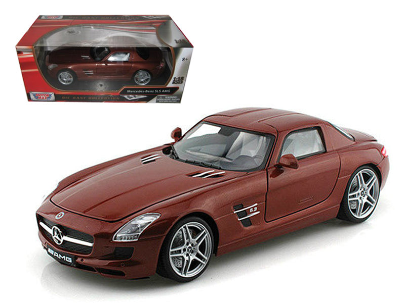 Mercedes SLS AMG Gullwing Chocolate 1/18 Diecast Car Model by Motormax - Premium physical from Rapidvehicles - Just $68.99! Shop now at Rapidvehicles