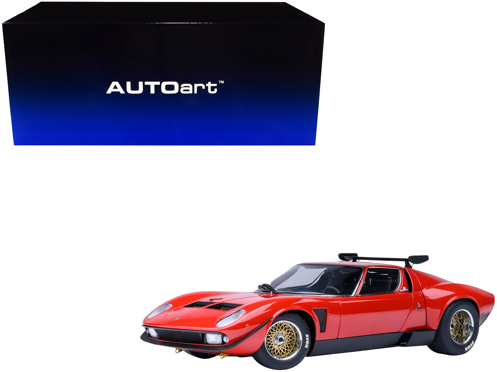 Lamborghini Miura SVR Jota Red 1/18 Model Car by Autoart free shipping USA