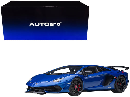 Lamborghini Aventador SVJ Blue Nethuns Metallic 1/18 Model Car by - Premium Lamborghini Models from Autoart - Just $301.69! Shop now at Rapidvehicles