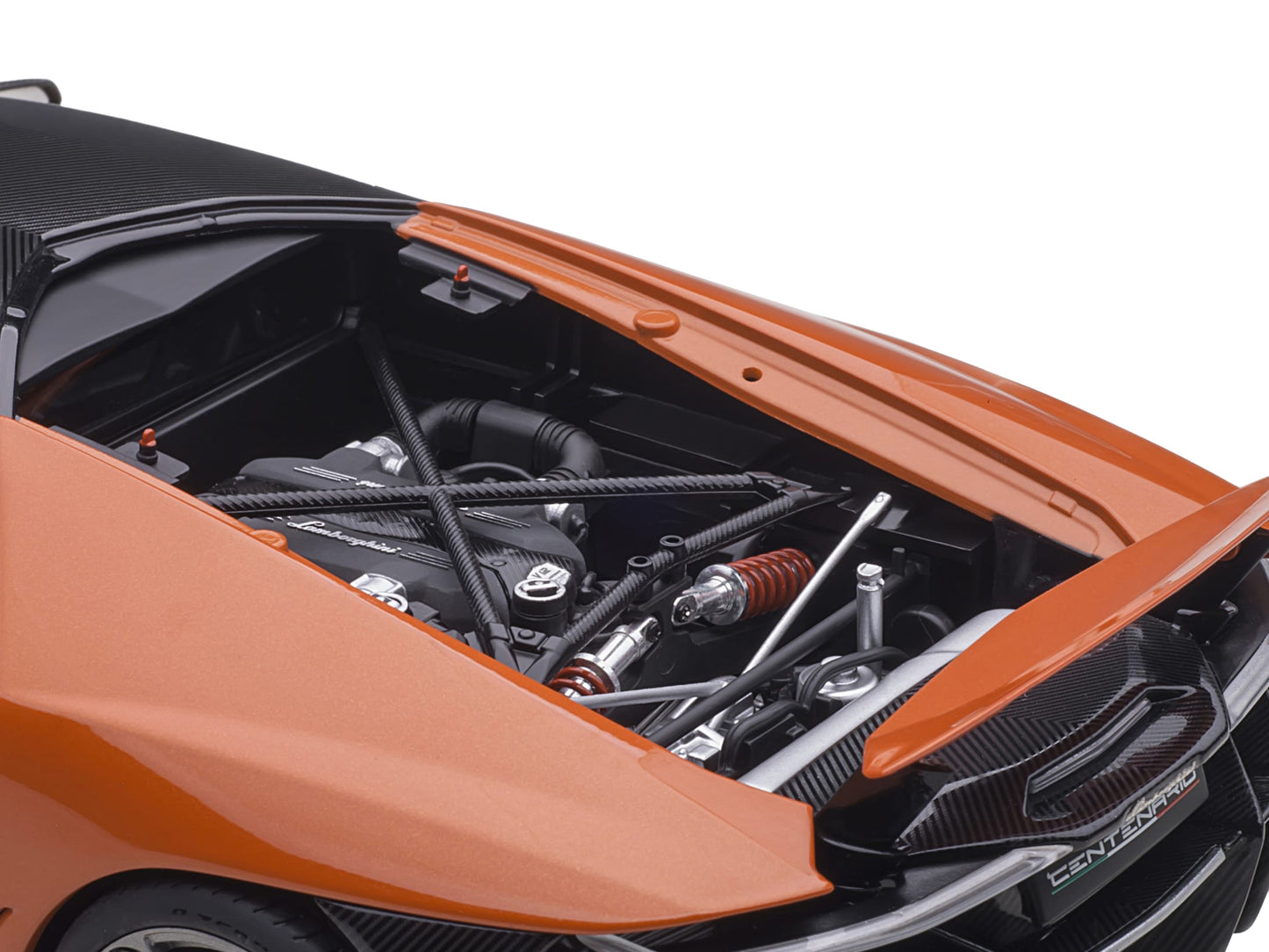 Lamborghini Centenario Arancio Argos / Pearl Orange with Carbon - Premium Lamborghini Models from Autoart - Just $322.99! Shop now at Rapidvehicles