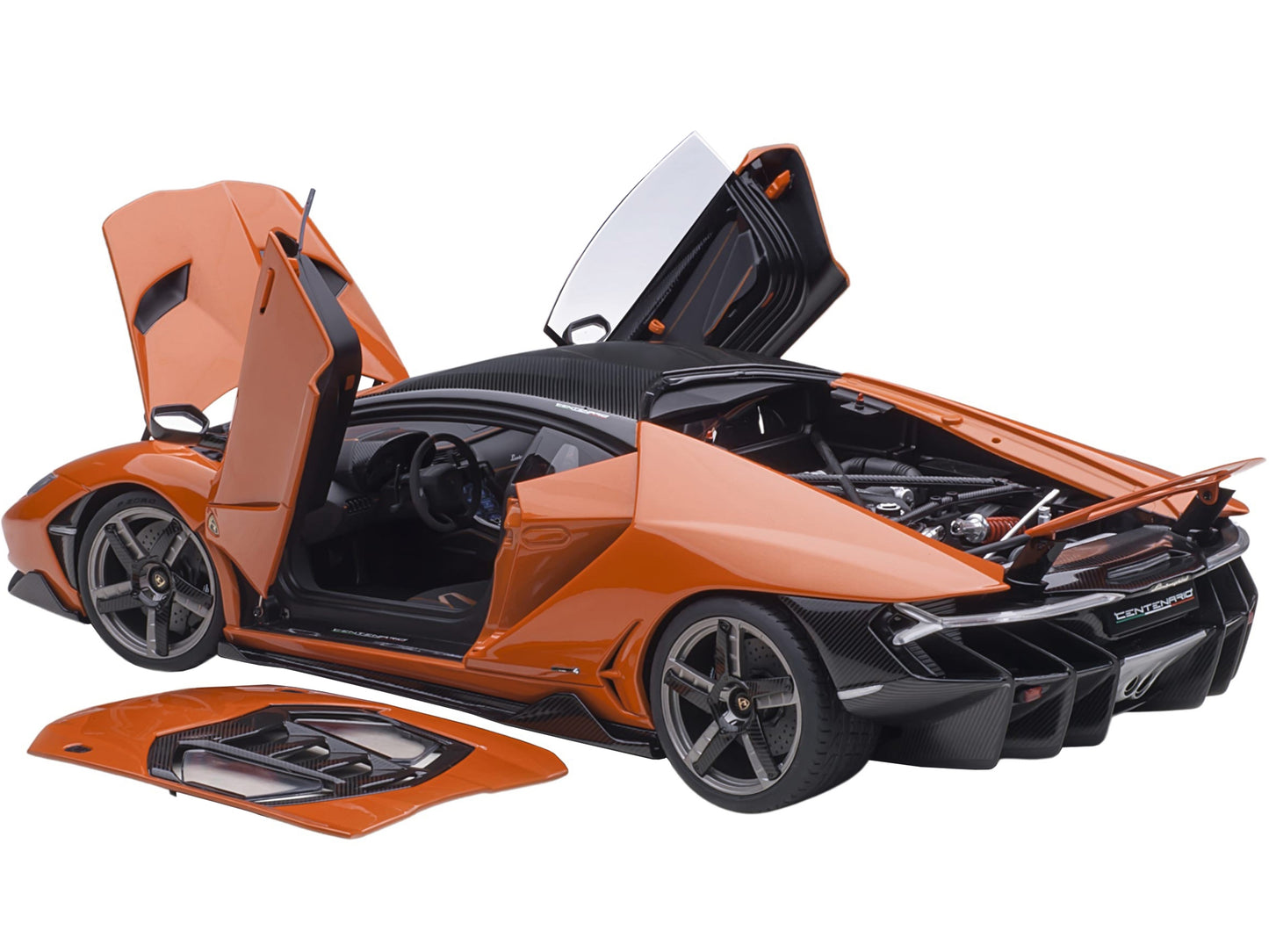 Lamborghini Centenario Arancio Argos / Pearl Orange with Carbon - Premium Lamborghini Models from Autoart - Just $322.99! Shop now at Rapidvehicles