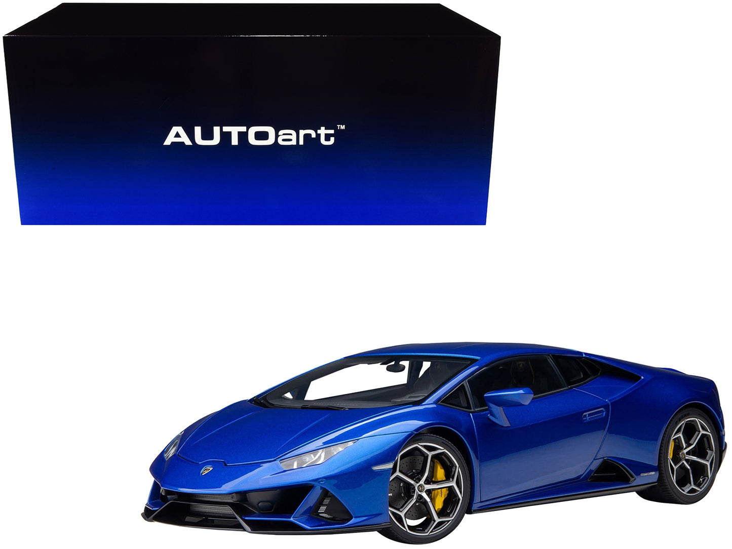 Lamborghini Huracan EVO Blu Nethuns Blue 1/18 Model Car by - Premium Lamborghini Models from Autoart - Just $307.79! Shop now at Rapidvehicles