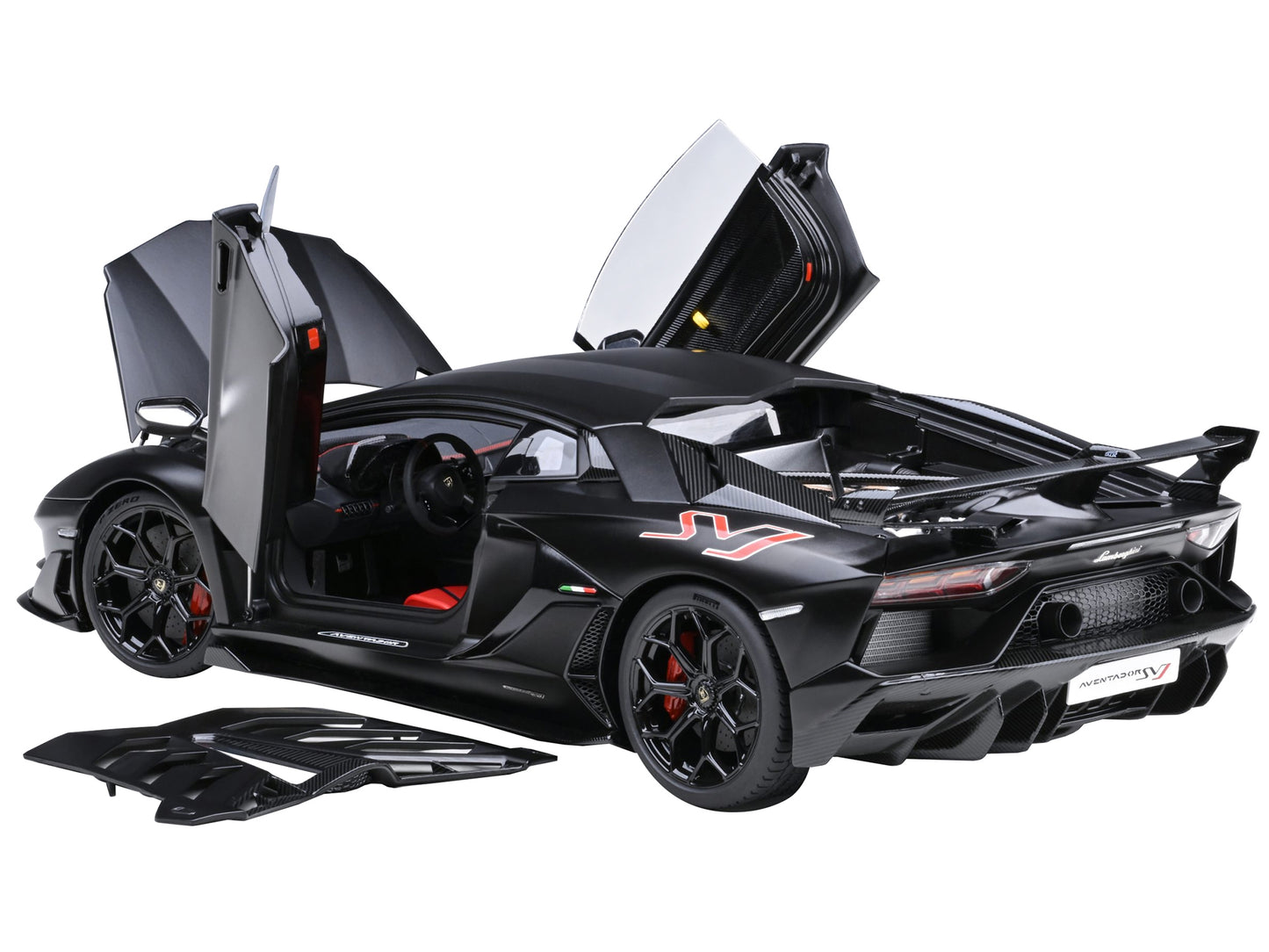 Lamborghini Aventador SVJ Nero Nemesis Matt Black 1/18 Model Car - Premium Lamborghini Models from Autoart - Just $362.69! Shop now at Rapidvehicles