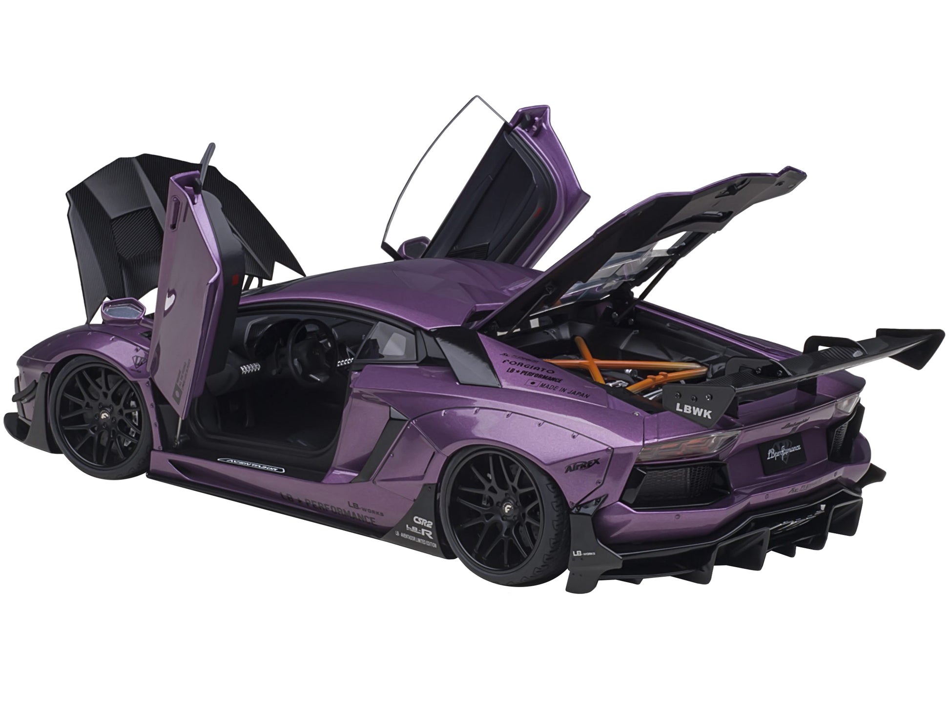 Lamborghini Aventador Liberty Walk LB-Works Viola SE30 Purple - Premium Lamborghini Models from Autoart - Just $322.99! Shop now at Rapidvehicles