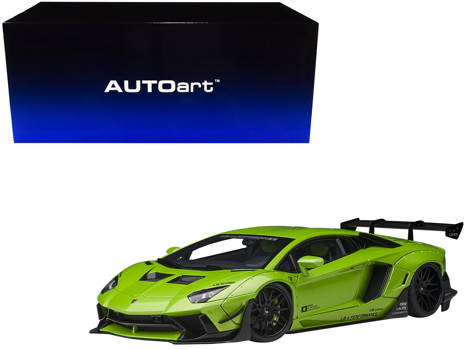 Lamborghini Aventador Liberty Walk LB-Works Pearl Green Metallic Limited Edition 1/18 Model Car by Autoart - Premium Lamborghini Models from Autoart - Just $322.52! Shop now at Rapidvehicles