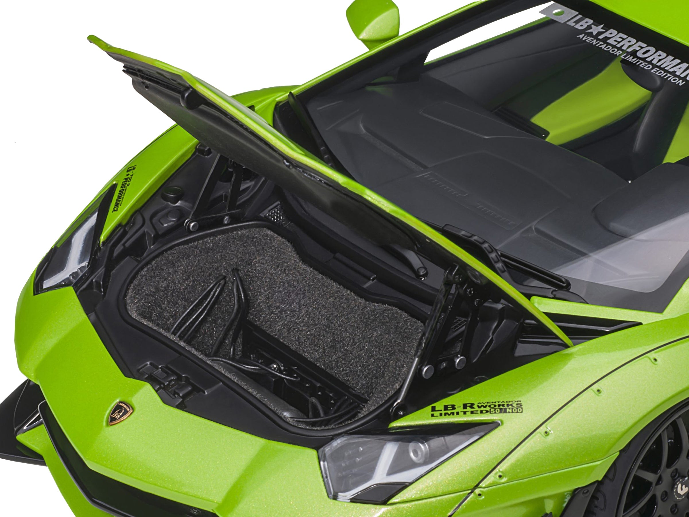 Lamborghini Aventador Liberty Walk LB-Works Pearl Green Metallic Limited Edition 1/18 Model Car by Autoart - Premium Lamborghini Models from Autoart - Just $322.52! Shop now at Rapidvehicles