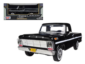 1969 Ford F-100 Pickup Truck Black 1/24 Diecast Model Car by Motormax - Premium Pickup Trucks Models from Motormax - Just $43.99! Shop now at Rapidvehicles