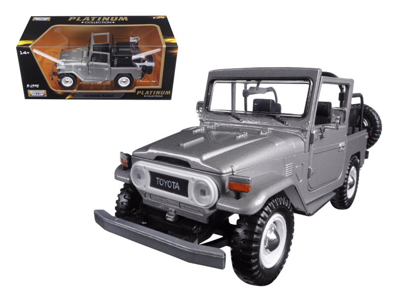 Toyota FJ40 FJ 40 Convertible Silver 1/24 Diecast Model Car by Motormax - Premium physical from Rapidvehicles - Just $57.99! Shop now at Rapidvehicles