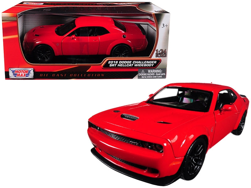 2018 Dodge Challenger SRT Hellcat Widebody Red 1/24 Diecast Model - Premium Dodge Models from Motormax - Just $65.99! Shop now at Rapidvehicles