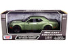 2018 Dodge Challenger SRT Hellcat Widebody Green Metallic with Black Stripes 1/24 Diecast Model Car by Motormax - Premium Dodge Models from Motormax - Just $38.99! Shop now at Rapidvehicles