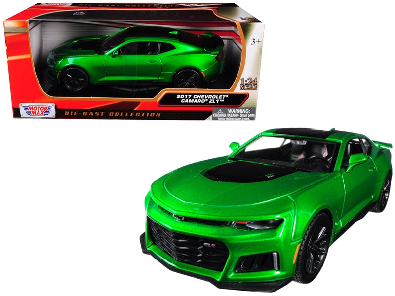 2017 Chevrolet Camaro ZL1 Metallic Green 1/24 Diecast Car ModelFREE SHIPPING IN US - Premium Chevrolet Models from Motormax - Just $59.39! Shop now at Rapidvehicles