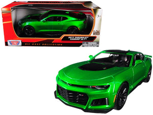 2017 Chevrolet Camaro ZL1 Metallic Green 1/24 Diecast Car Model by Motormax - Premium Chevrolet Models from Motormax - Just $54.76! Shop now at Rapidvehicles