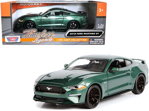 2018 Ford Mustang GT 5.0 Green Metallic 1/24 Diecast Model Car by Motormax - Premium Mustang Models from Motormax - Just $43.99! Shop now at Rapidvehicles