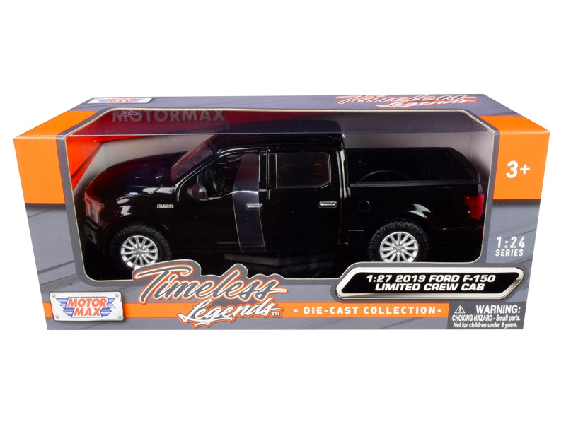 2019 Ford F-150 Limited Crew Cab Pickup Truck Black 1/24-1/27 - Premium Pickup Trucks Models from Motormax - Just $59.39! Shop now at Rapidvehicles