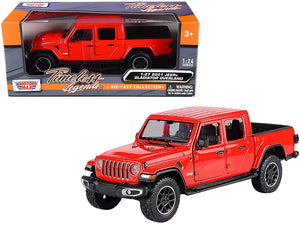 2021 Jeep Gladiator Overland (Closed Top) Pickup Truck Red 1/24-1/27 Diecast Model Car by Motormax - Premium Pickup Trucks Models from Motormax - Just $54.76! Shop now at Rapidvehicles