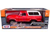 1978 Ford Bronco Custom Red and White "Timeless Legends" Series 1/24 Diecast Model Car by Motormax - Premium Ford Models from Motormax - Just $43.99! Shop now at Rapidvehicles