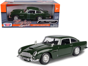 Aston Martin DB5 RHD (Right Hand Drive) Dark Green "Timeless Legends" Series 1/24 Diecast Model Car by Motormax - Premium Aston Martin Models from Motormax - Just $54.76! Shop now at Rapidvehicles