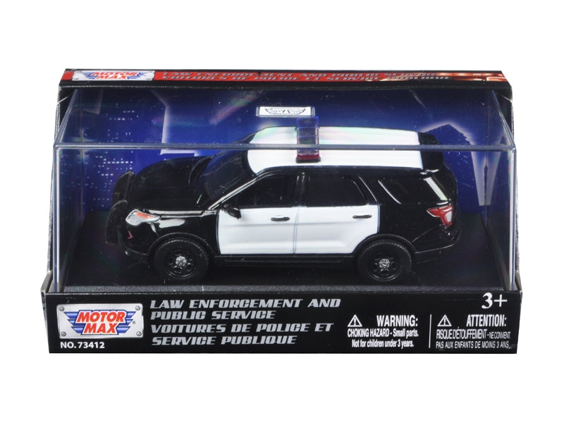 2015 Ford Police Interceptor Utility Plain Black and White 1/43FREE SHIPPING IN US - Premium Police Models from Motormax - Just $36.89! Shop now at Rapidvehicles