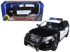 2015 Ford Police Interceptor Utility Black and White with Flashing Light Bar and Front and Rear Lights and 2 Sounds 1/24 Diecast Model Car by Motormax - Premium Police Models from Motormax - Just $61.99! Shop now at Rapidvehicles