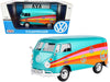 Volkswagen Type 2 (T1) Delivery Van "Peace" Turquoise Metallic 1/24 Diecast Model Car by Motormax - Premium Volkswagen Models from Motormax - Just $50.79! Shop now at Rapidvehicles