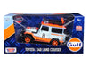 Toyota FJ40 Land Cruiser #8 "Gulf Oil"  White Limited Edition to 2400 pieces Worldwide 1/24 Diecast Model Car by Motormax - Premium Toyota Models from Motormax - Just $44.79! Shop now at Rapidvehicles