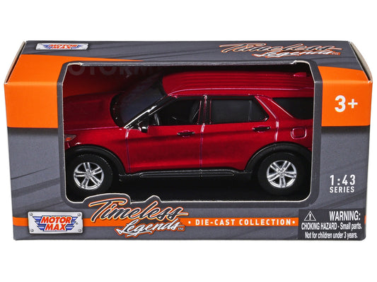 2023 Ford Explorer Red Metallic "Timeless Legends" Series 1/43 - Premium Ford Models from Motormax - Just $36.89! Shop now at Rapidvehicles