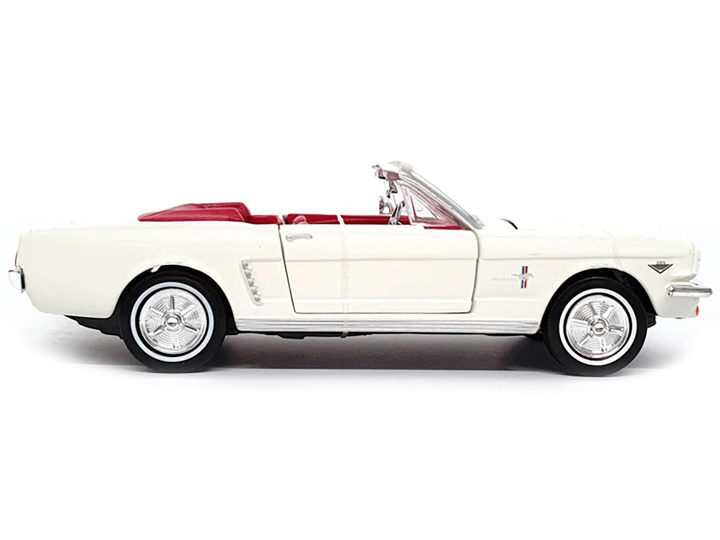 1964 1/2 Ford Mustang Convertible White with Red Interior JamesFREE SHIPPING IN US